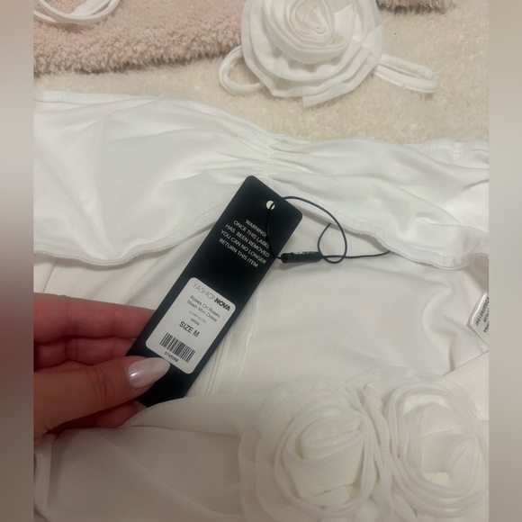 NWT FASHION NOVA ROSES ON ROSES MESH MINI DRESS - Picture 5 of 6